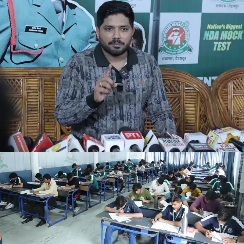 India’s Chief Defence exam Mentor, Shishir Dixit Sir, is sharing the success of India's biggest mock test with the press. Helping every student join the forces